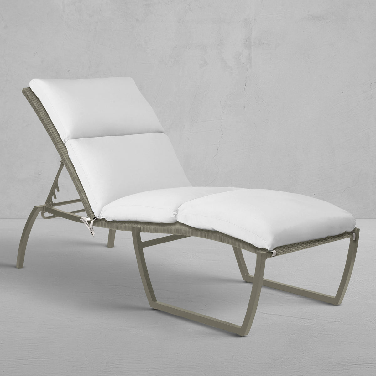 Skye Wicker Outdoor Armless Chaise Lounge