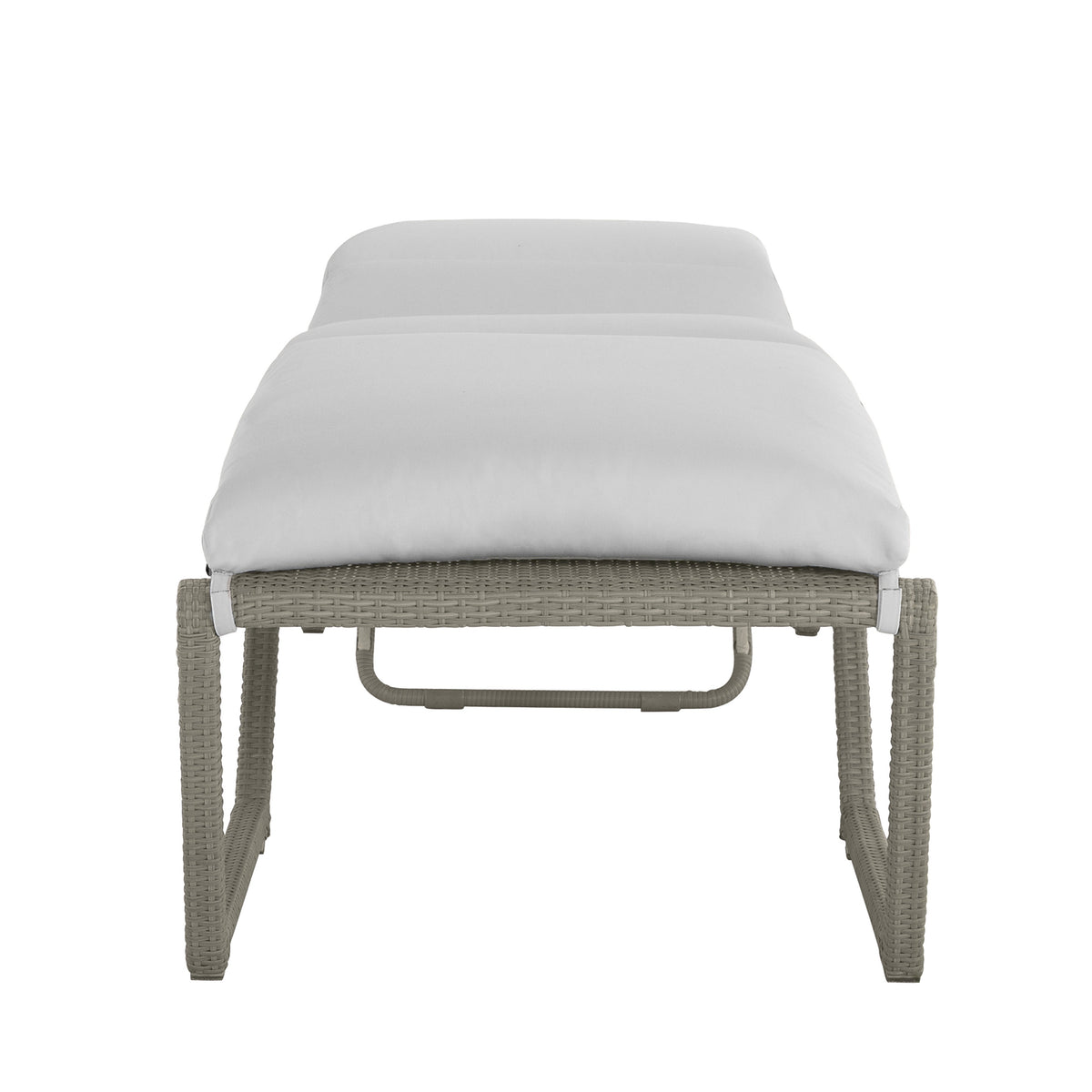 Skye Wicker Outdoor Armless Chaise Lounge