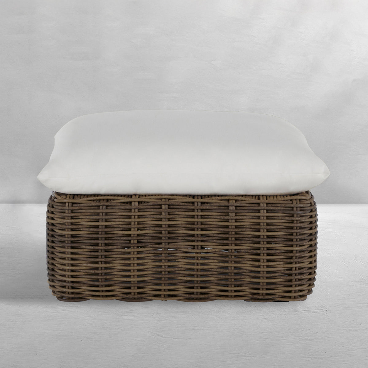 Montecito N-Dura Resin Outdoor Woven Ottoman
