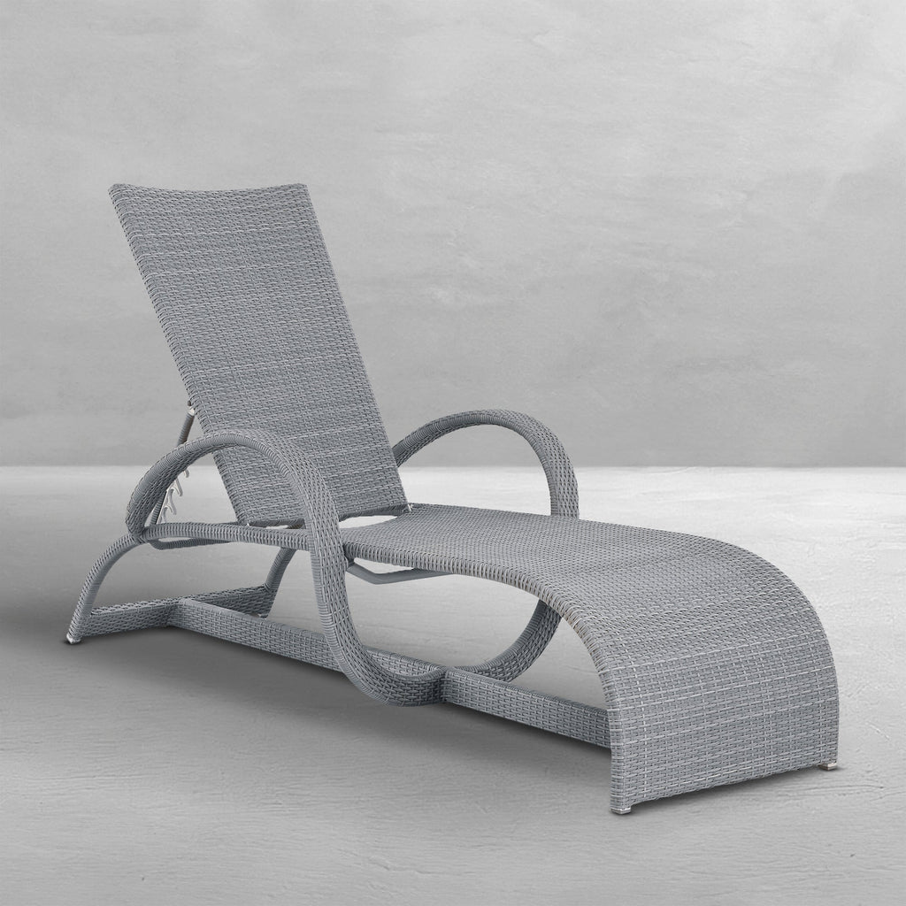 Halo Wicker Outdoor Armless Chaise Lounge