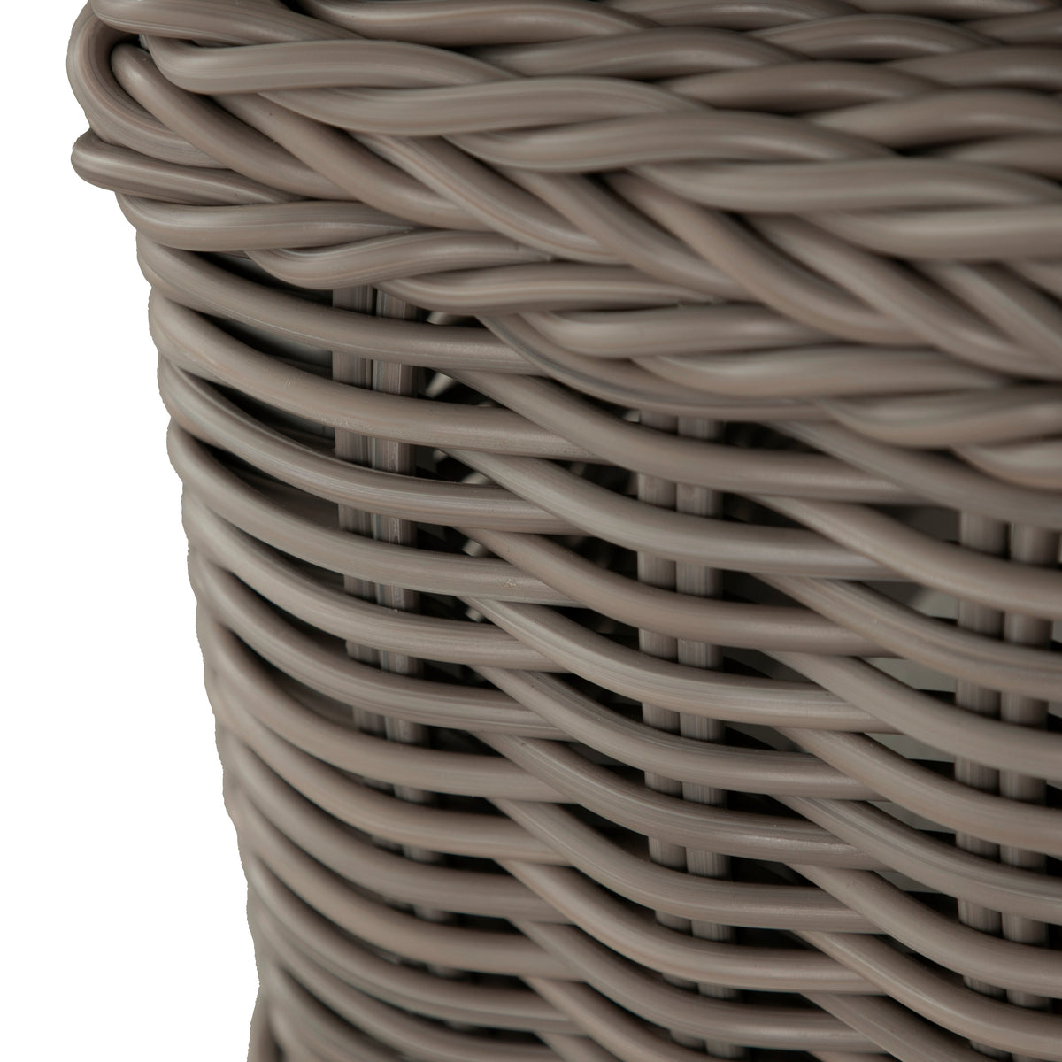 Rustic N-Dura Resin Wicker Outdoor Woven Ottoman