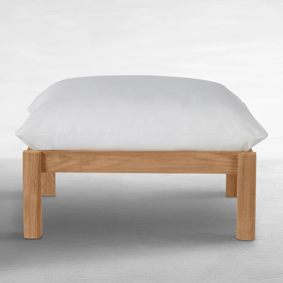 Monterey Teak Outdoor Woven Ottoman