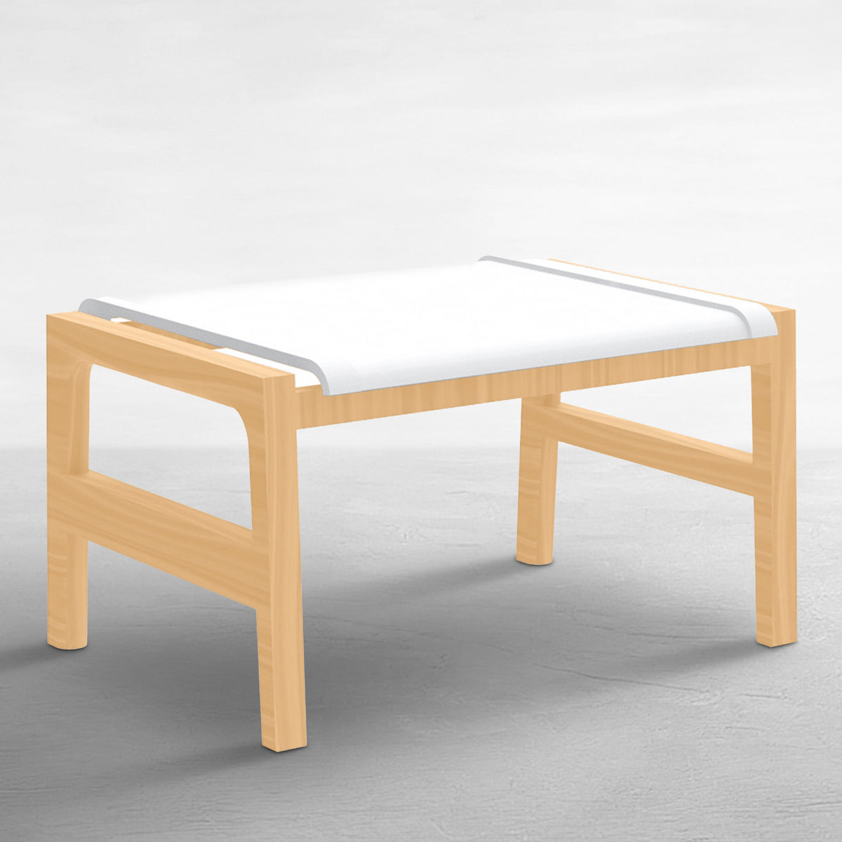 Seashore N-Dura Wood Outdoor Ottoman