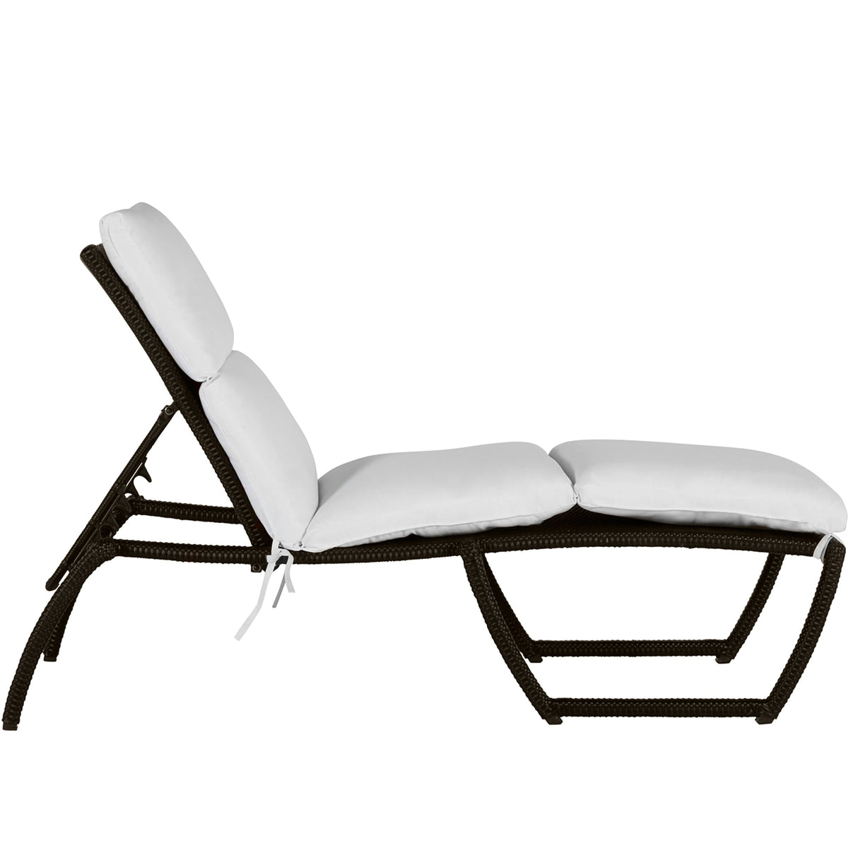 Skye Wicker Outdoor Armless Chaise Lounge