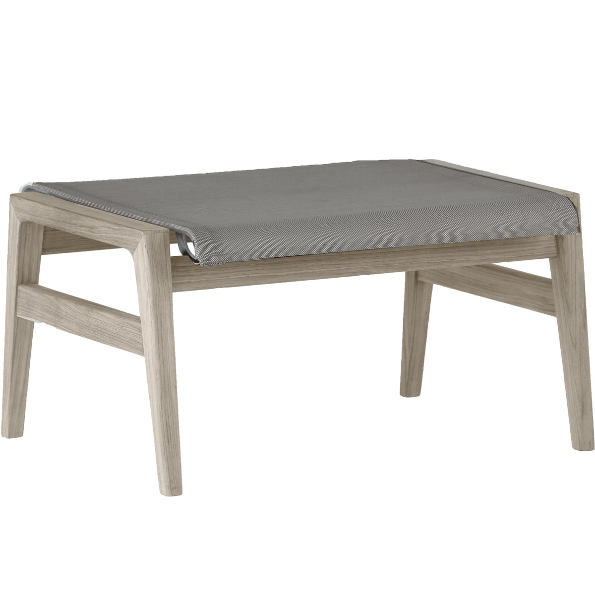 Coast Teak Outdoor Woven Ottoman