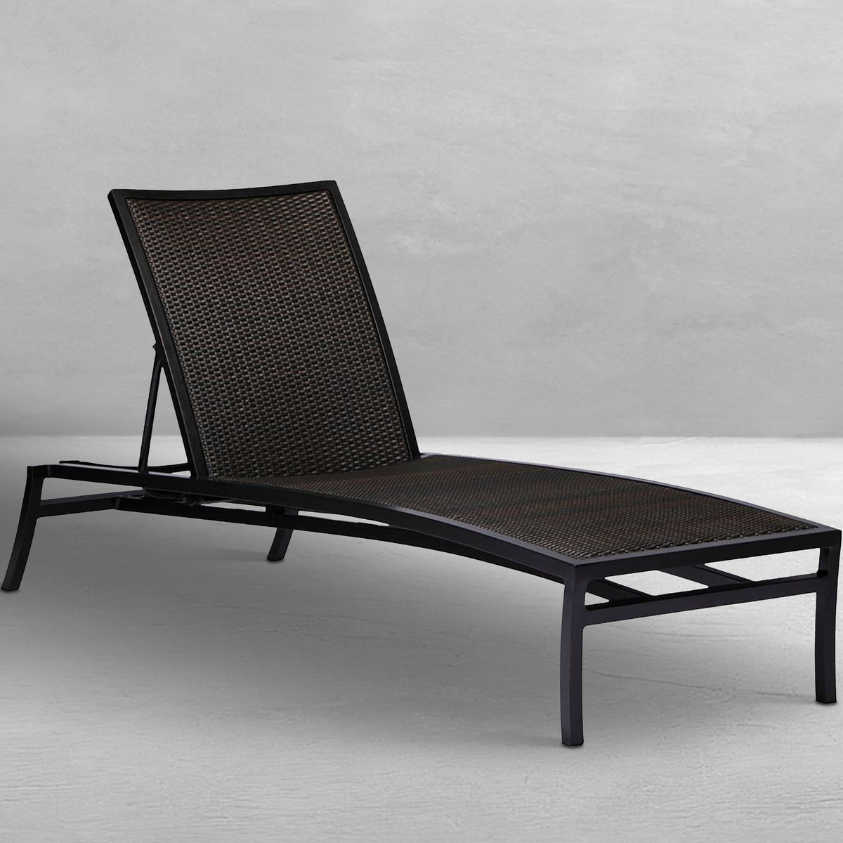 Aire Resin Wicker Outdoor Armless Chaise Lounge