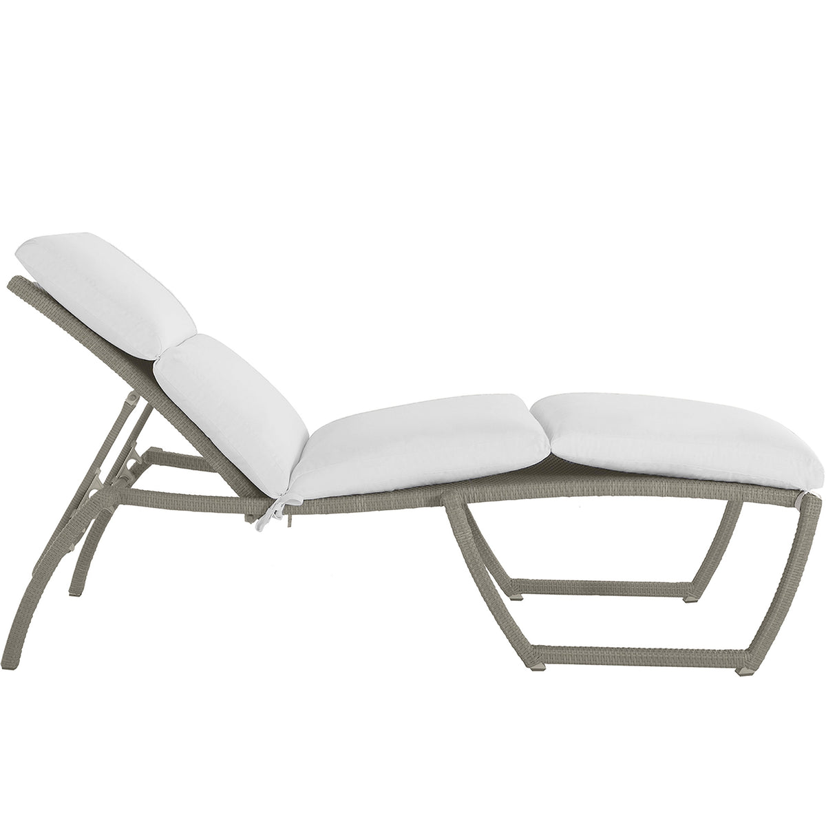 Skye Wicker Outdoor Armless Chaise Lounge