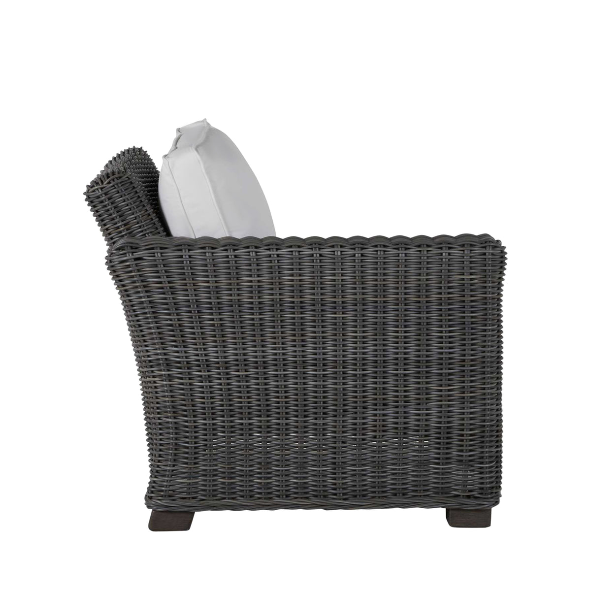 Rustic Resin Wicker Outdoor LAF Sectional Sofa