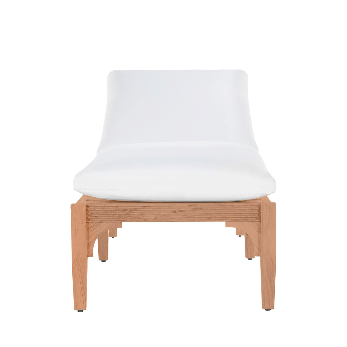 Club Teak Outdoor Armless Chaise Lounge