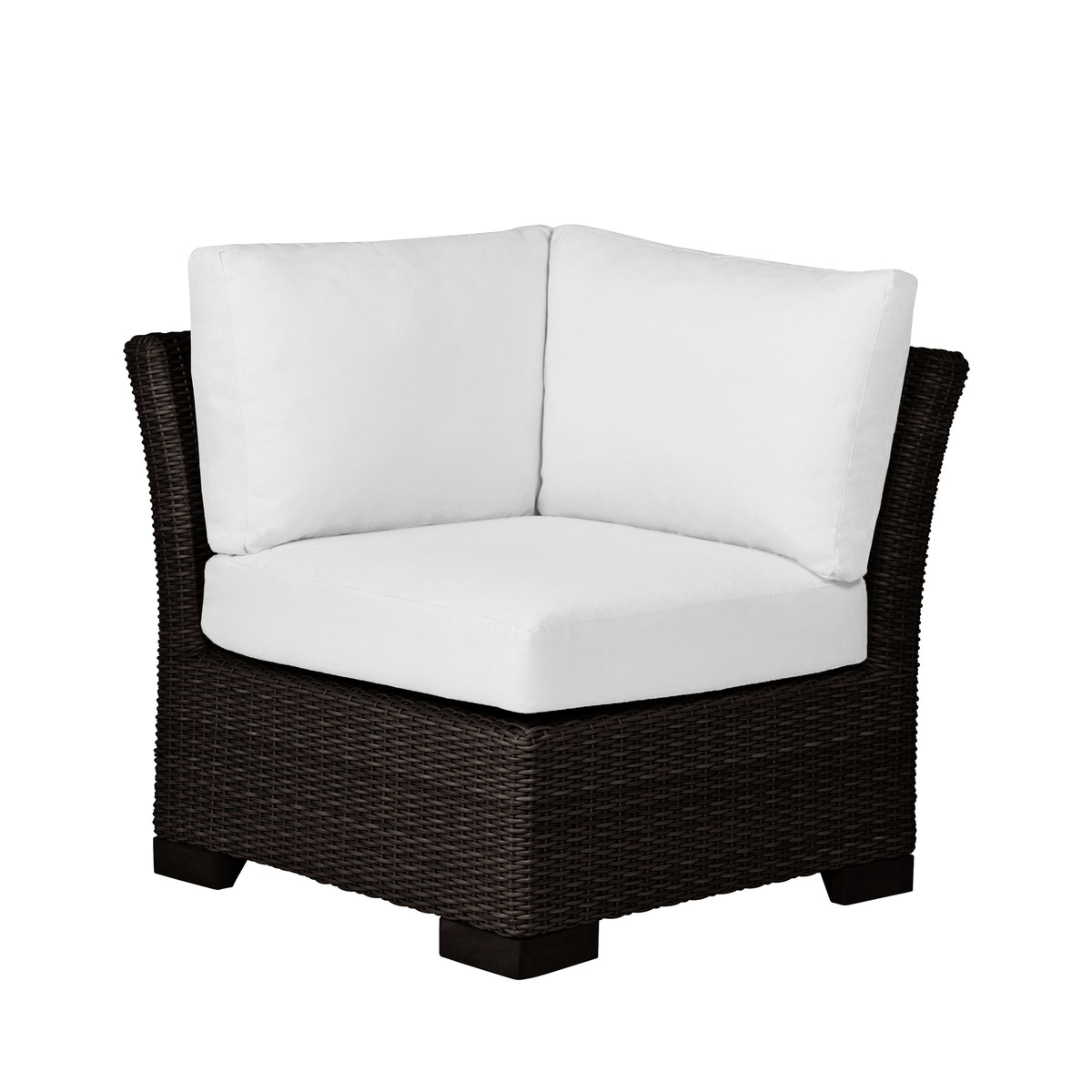 Club Woven Resin Wicker Corner Sectional Sofa