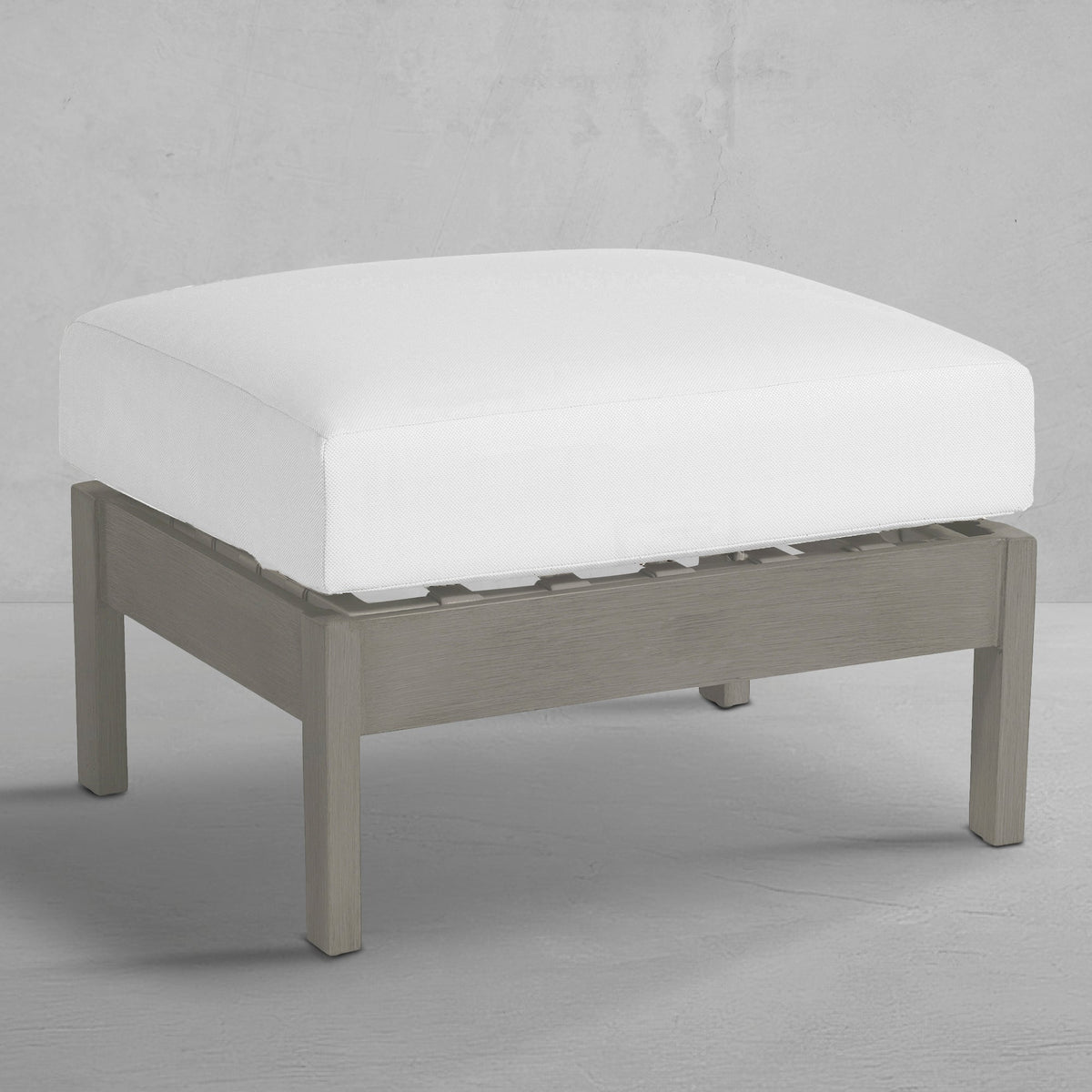 Kennebunkport Aluminum Outdoor Woven Ottoman