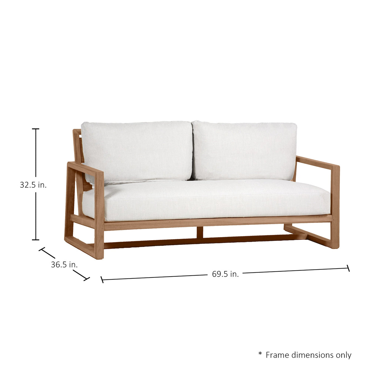 Avondale Teak Outdoor Loveseat