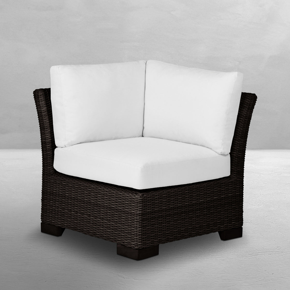 Club Woven Resin Wicker Corner Sectional Sofa