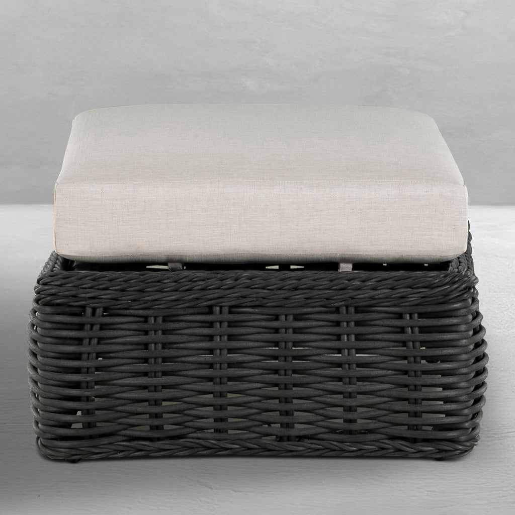 Soho N-Dura Resin Wicker Outdoor Woven Ottoman