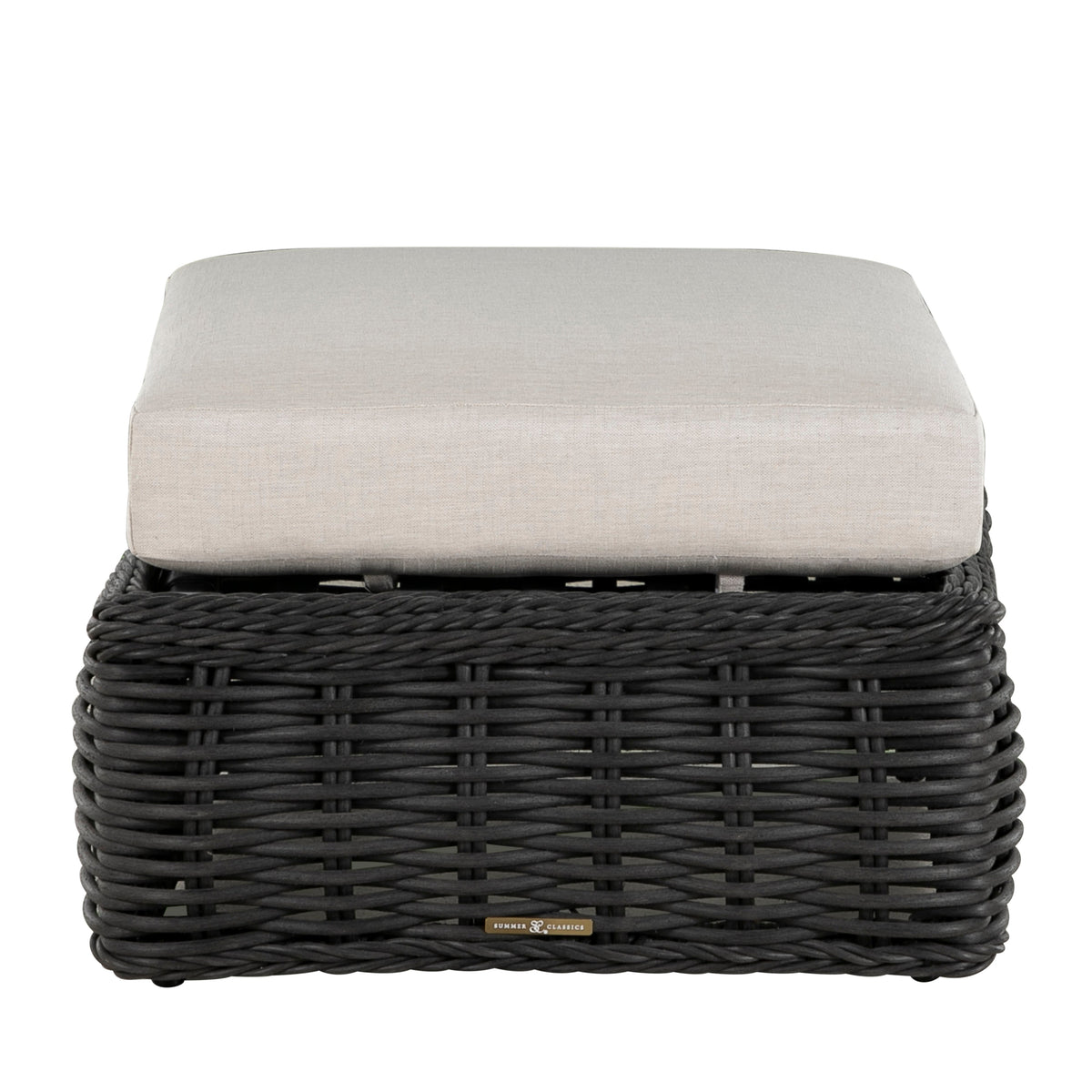 Soho N-Dura Resin Wicker Outdoor Woven Ottoman