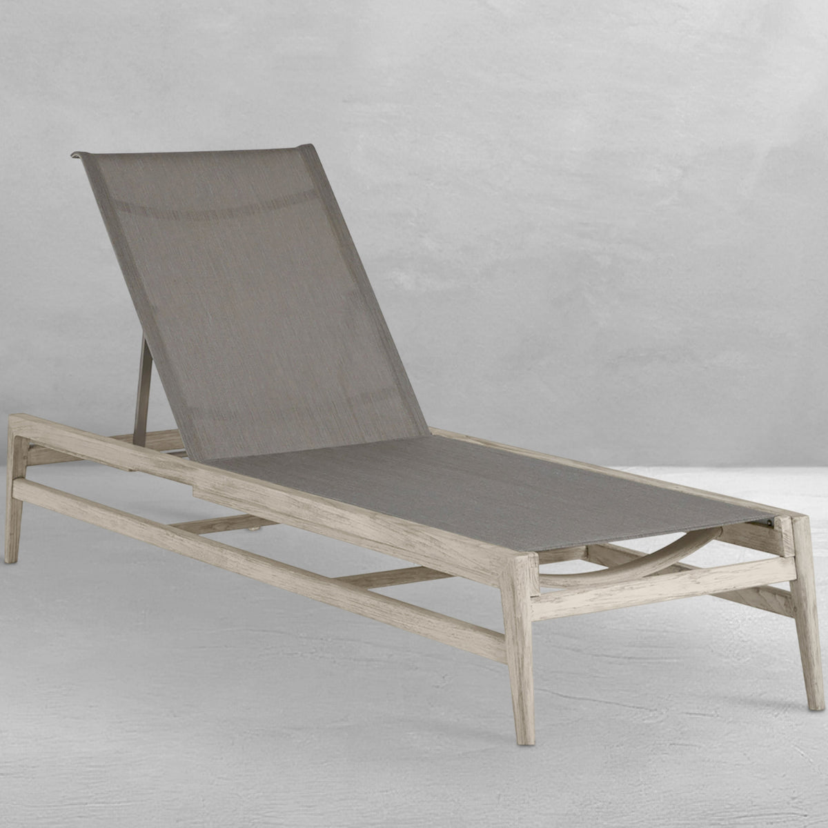 Coast Teak Outdoor Armless Chaise Lounge