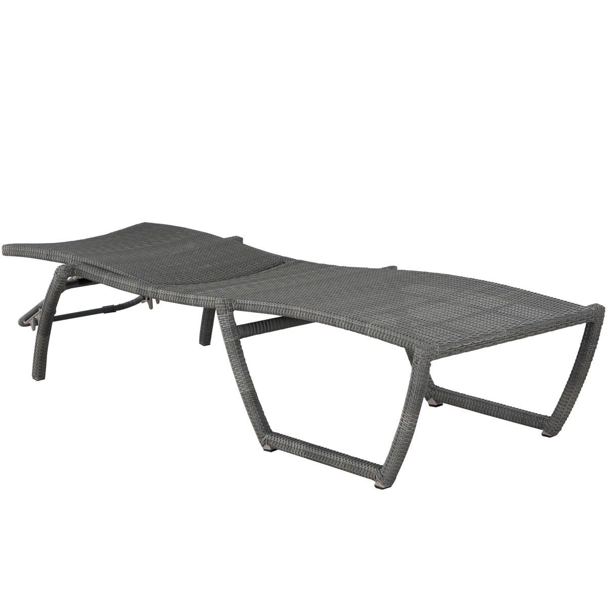 Skye Wicker Outdoor Armless Chaise Lounge
