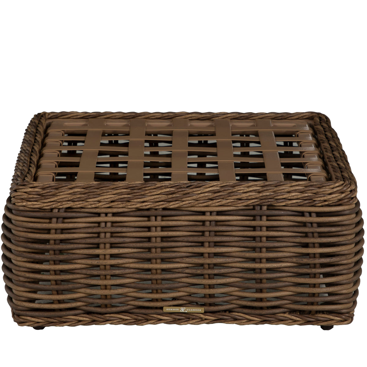 Soho N-Dura Resin Wicker Outdoor Woven Ottoman