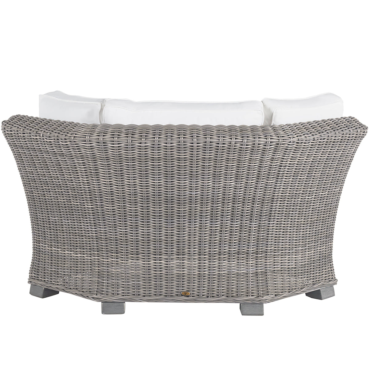 Rustic Resin Wicker Outdoor Corner Sectional Sofa