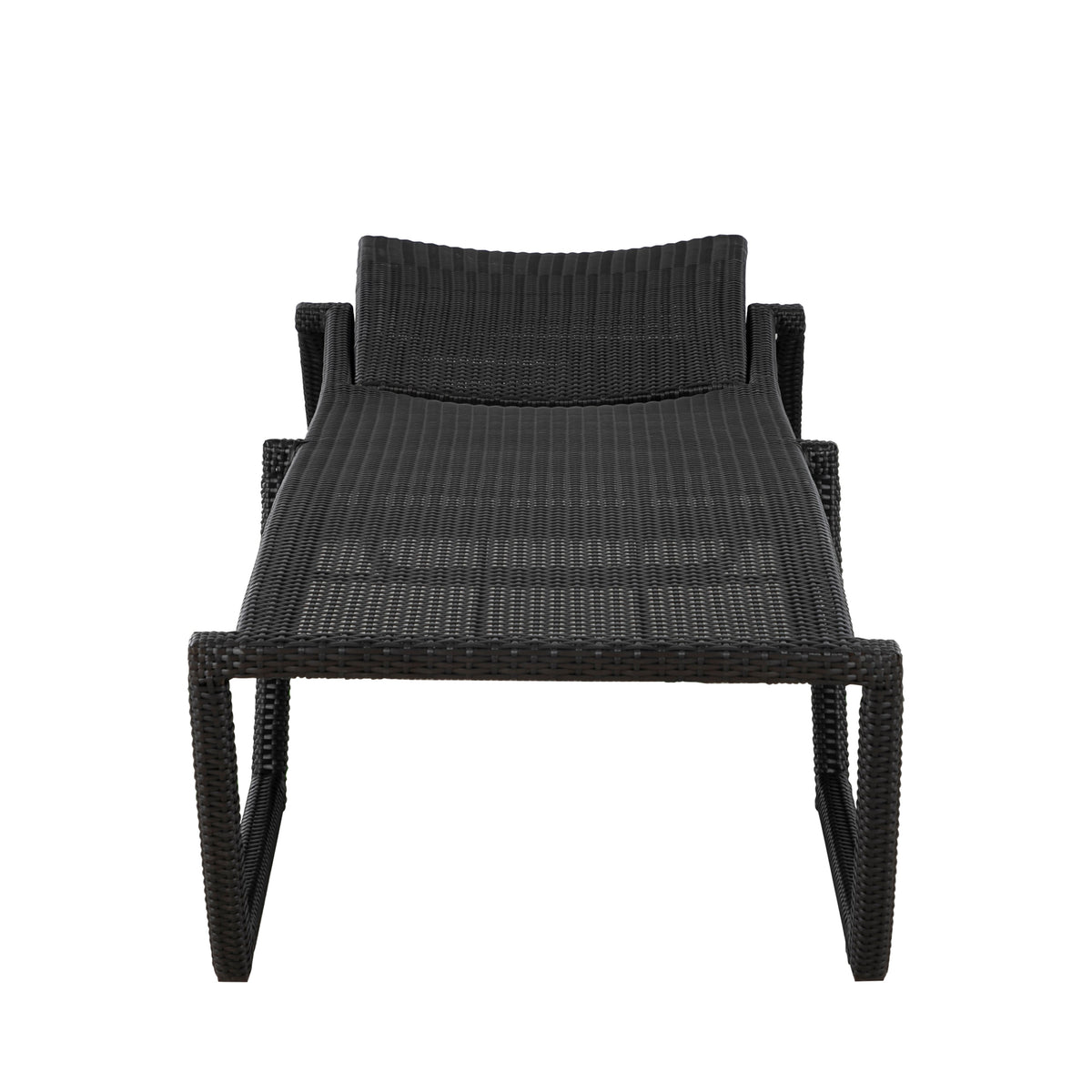Skye Wicker Outdoor Armless Chaise Lounge