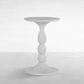 Tern Cast Stone 16" Round Pedestal Side Table