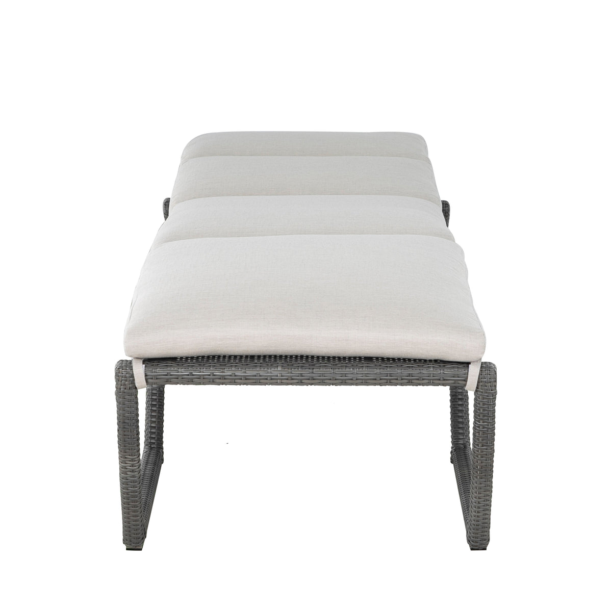 Skye Wicker Outdoor Armless Chaise Lounge