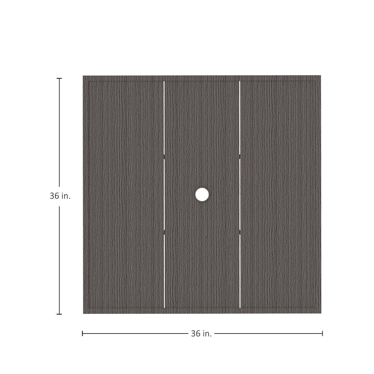 Horizon Aluminum 36" Square Outdoor Table Top