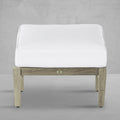 Croquet Teak Outdoor Woven Ottoman