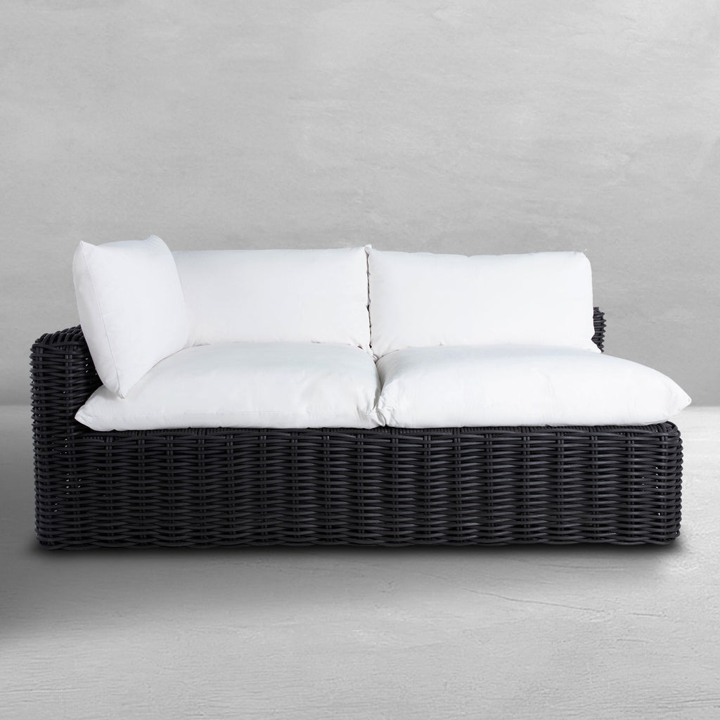 Montecito Resin Wicker Left Arm Facing Loveseat