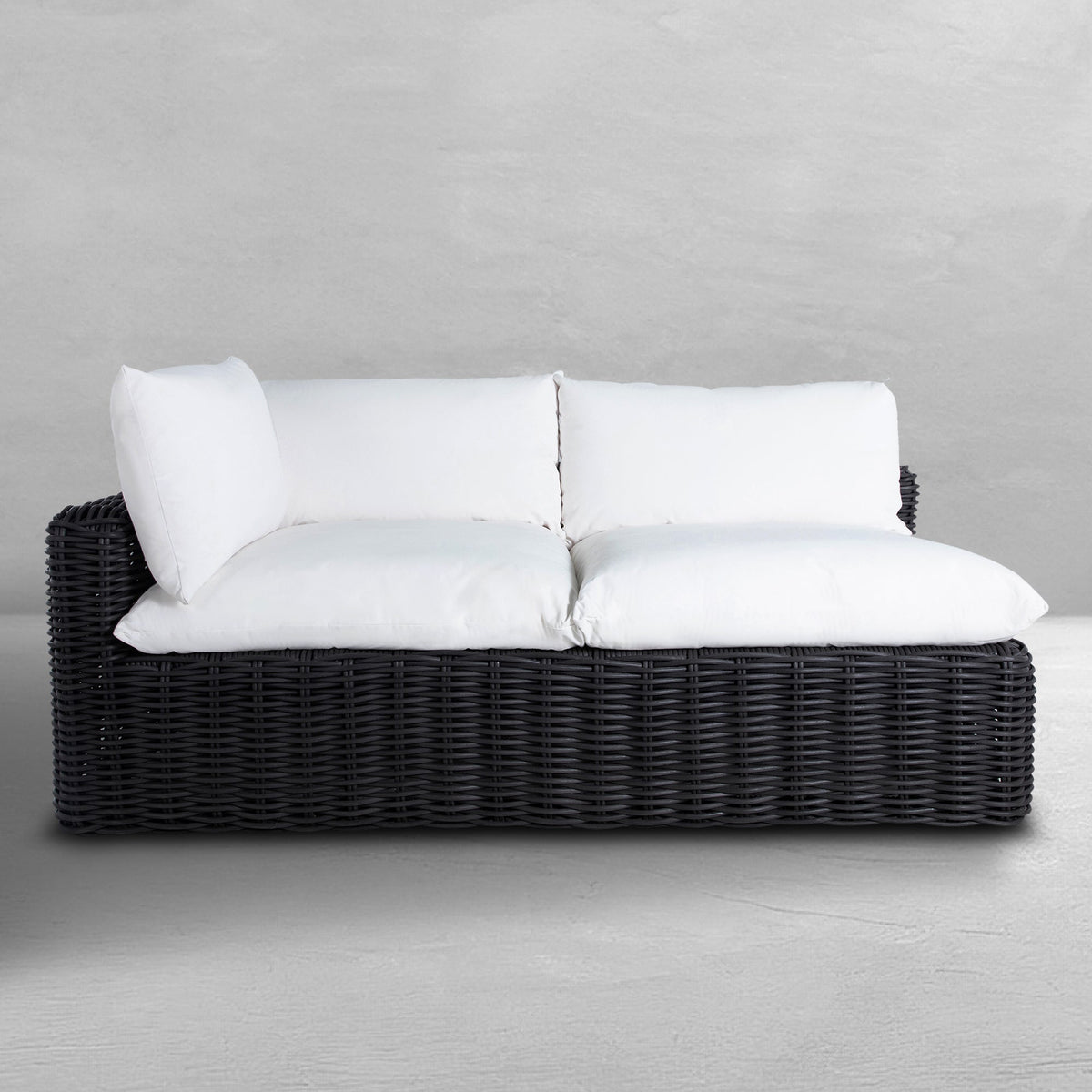Montecito Resin Wicker Left Arm Facing Loveseat