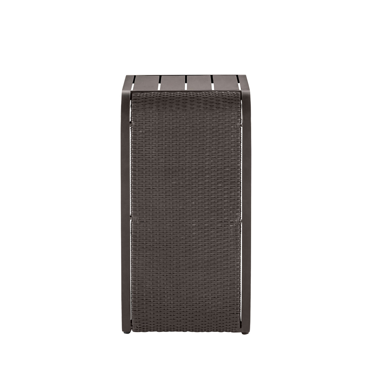 Woven Wicker 14.5" Square Outdoor C Table