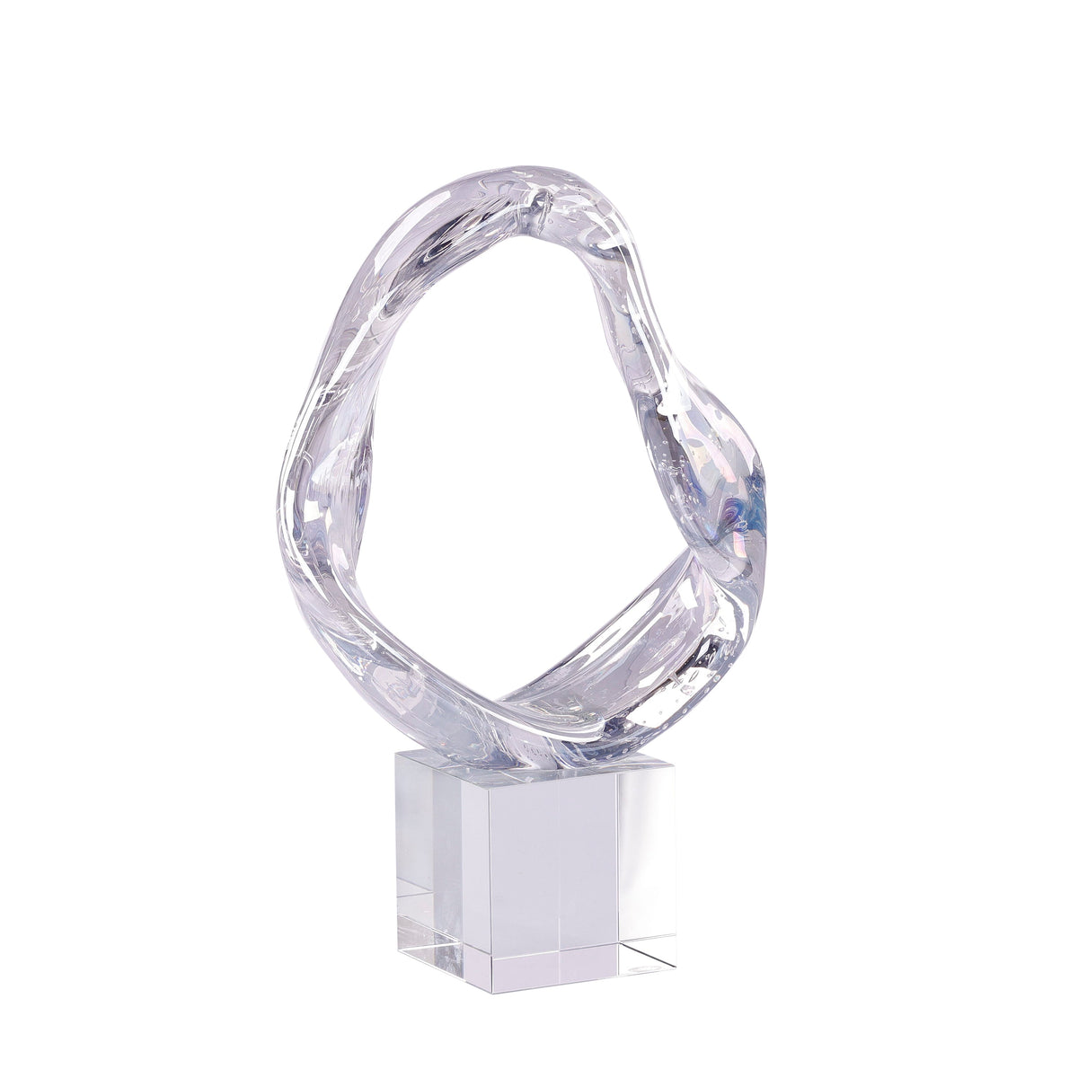 Prismatic Loop Sculpture on Crystal Base, Small | John-Richard - JRA-15085