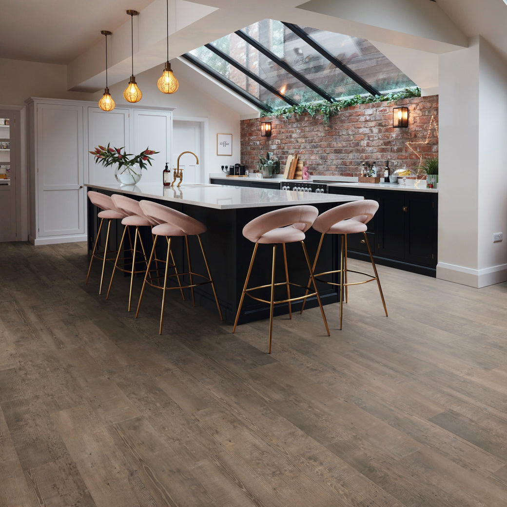 Karndean Luxury Vinyl Van Gogh Rigidcore Smoked School Cedar